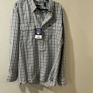 Wrangler Blue Casual Button Down Shirt